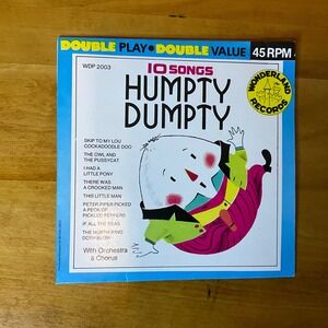 Vintage Humpty Dumpty‎ 10 Songs Double Play 45 RPM Vinyl Record Childrens